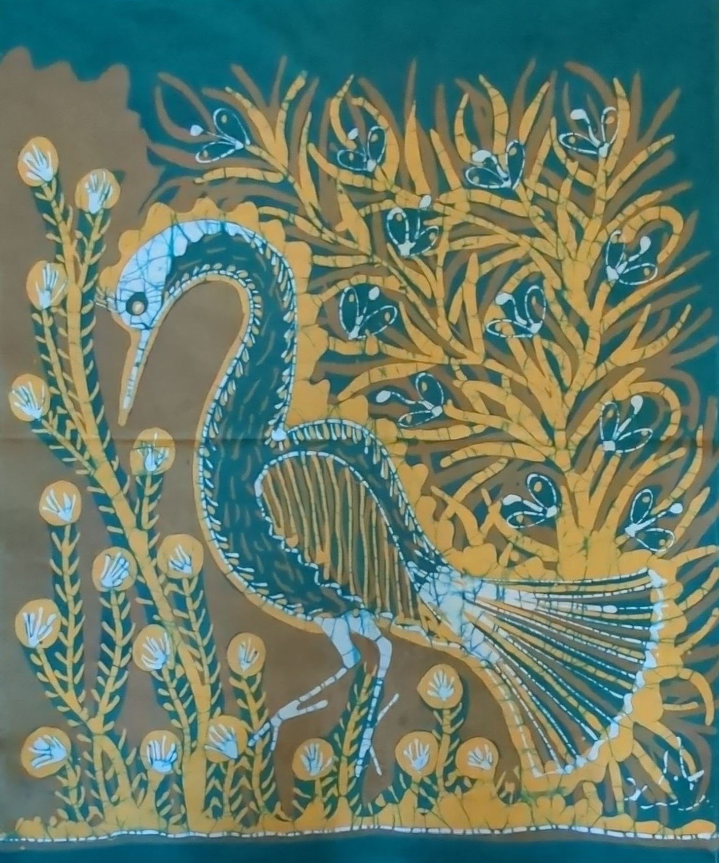 saber-lonesome-peacock-57x72.5